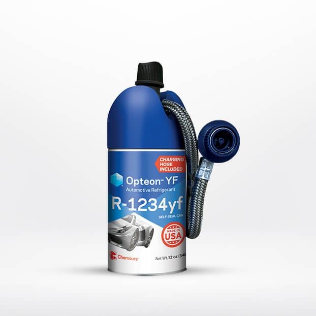 charging hose on cannister