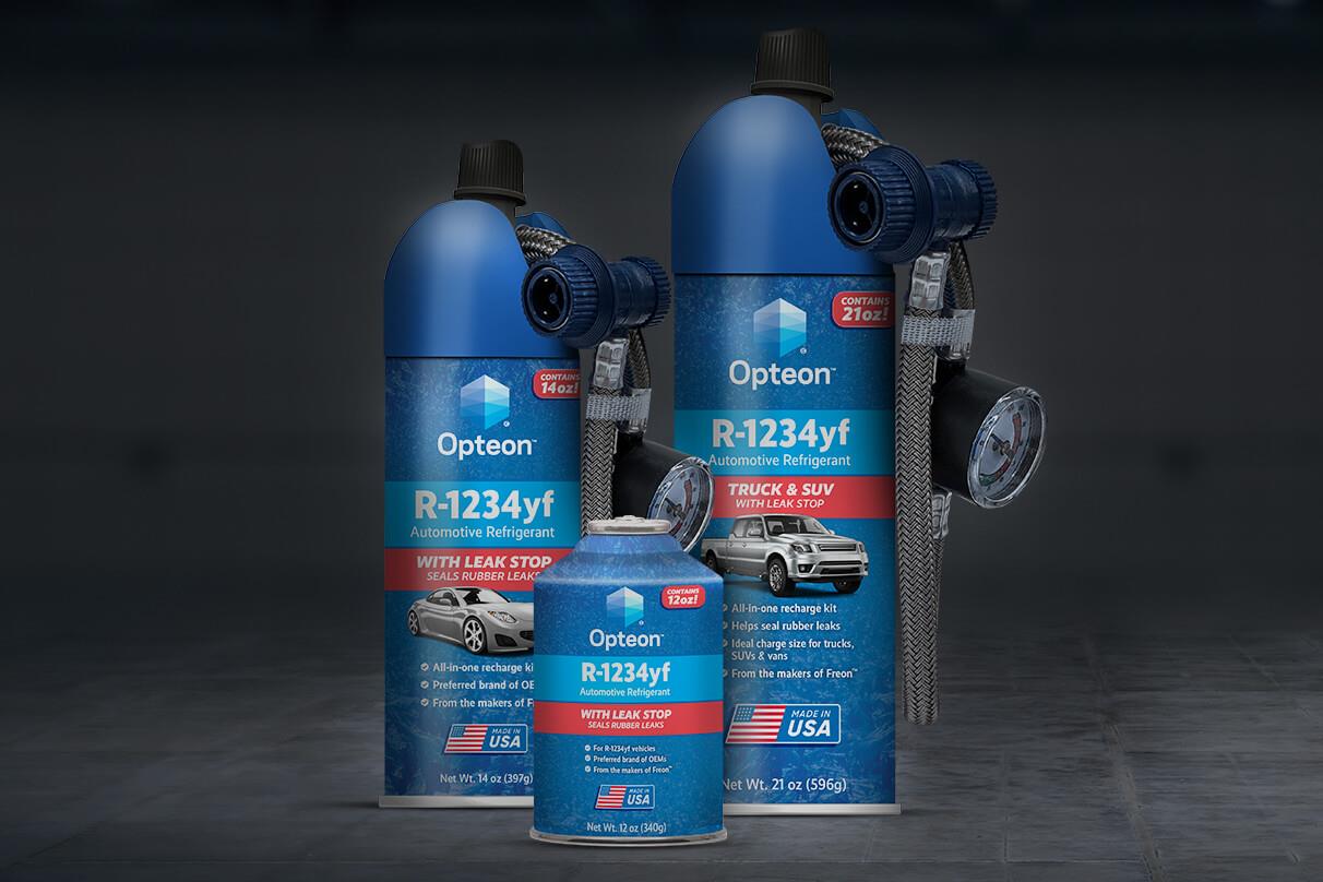 Opteon Leak Stop cannisters