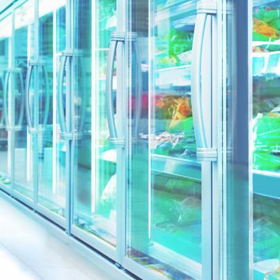 Frozen isle in a grocery store