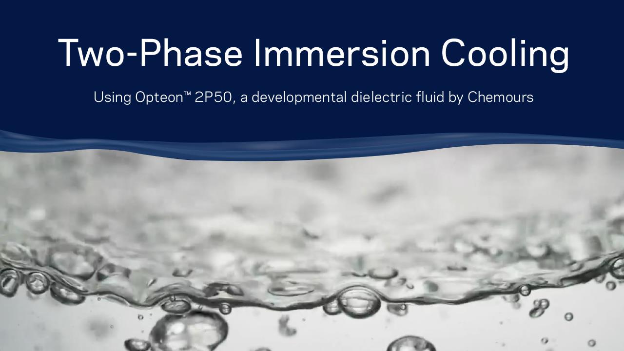 Two phase immersion cooling