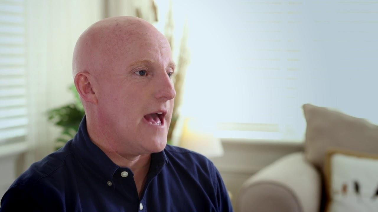 Man talking in an interview